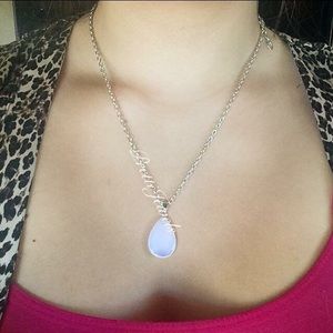 New Opalite Droplet Gemstone Necklace